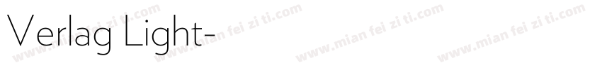 Verlag Light字体转换